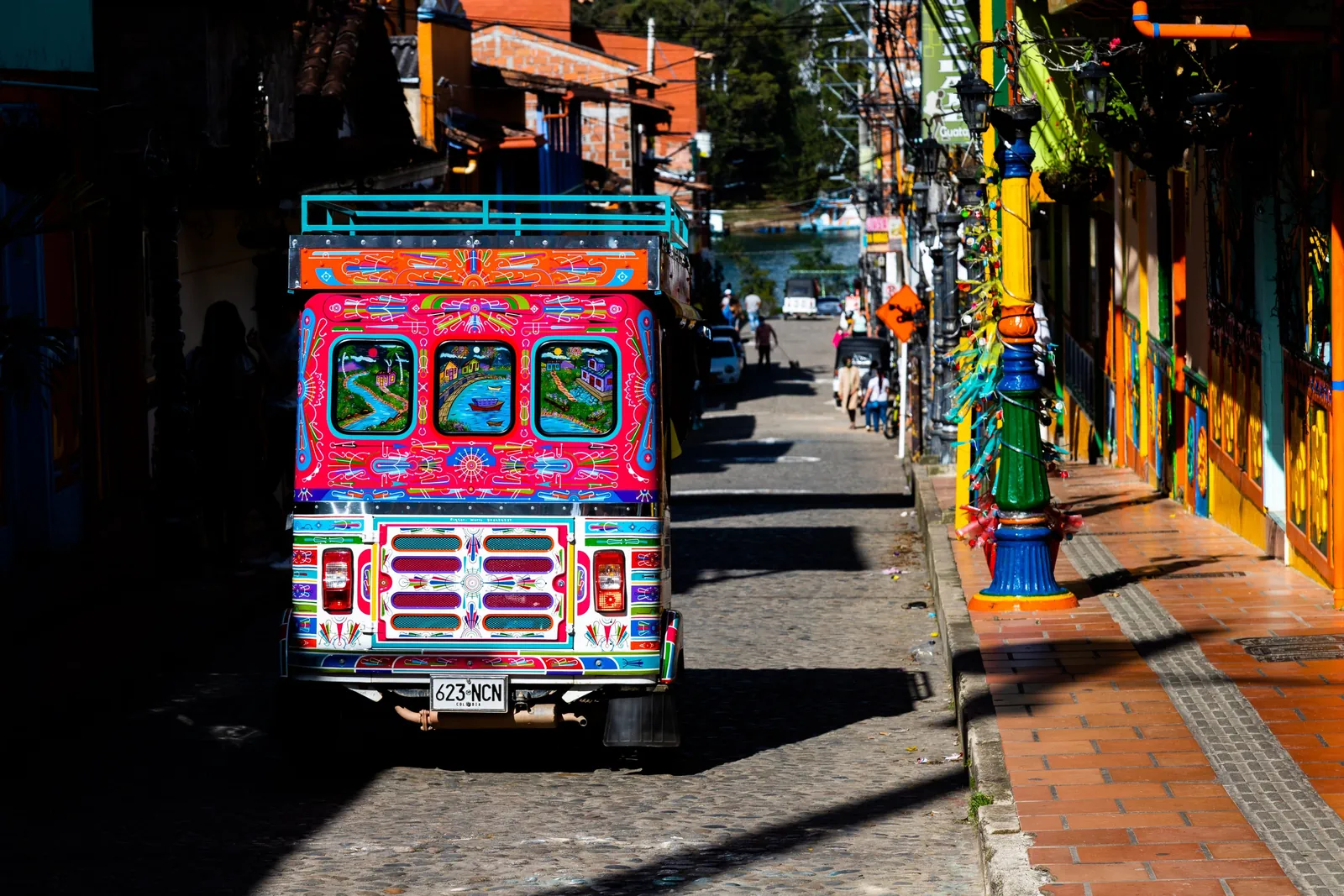 Guatape Colorful Street