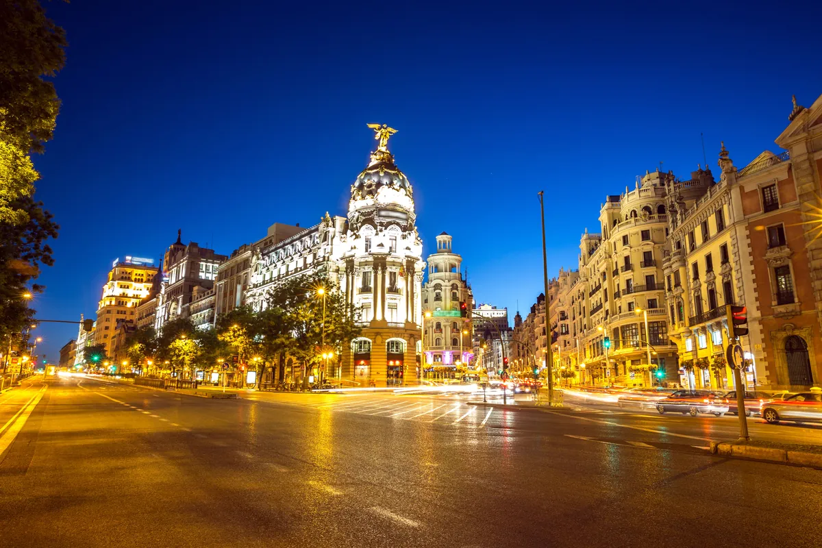 Departure from Madrid