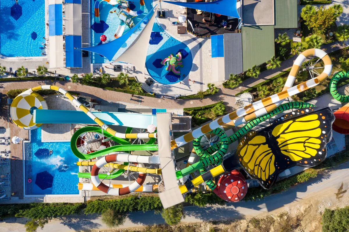 Antalya resort and pool day