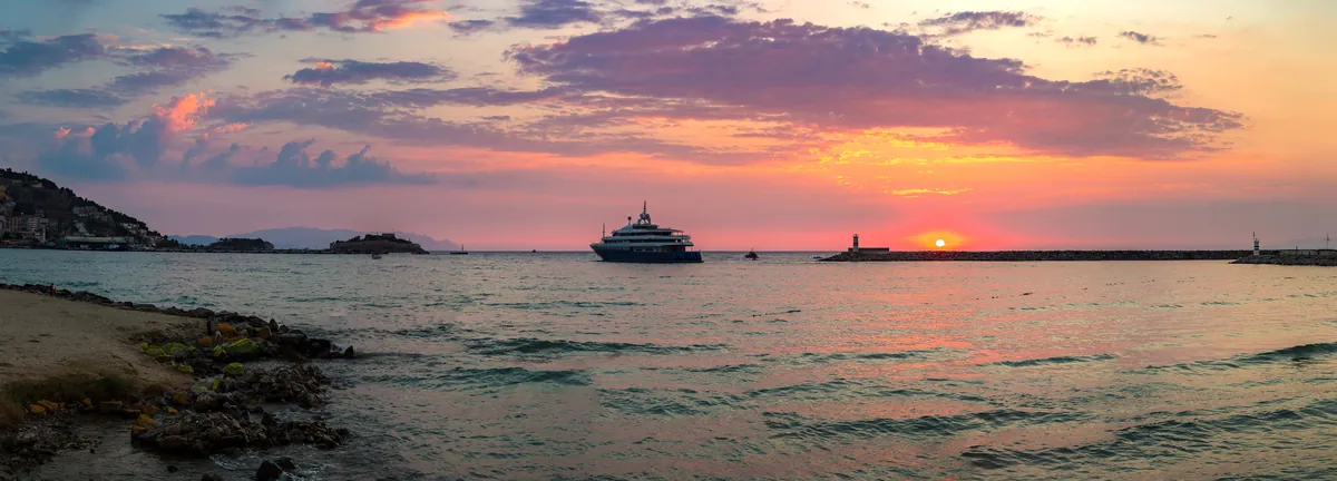 Aegean Sea sunset in Bodrum