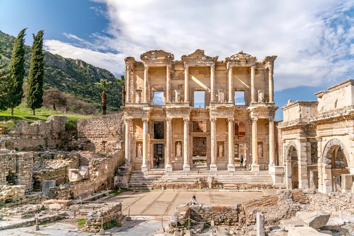 Ephesus ancient ruins near Kusadasi