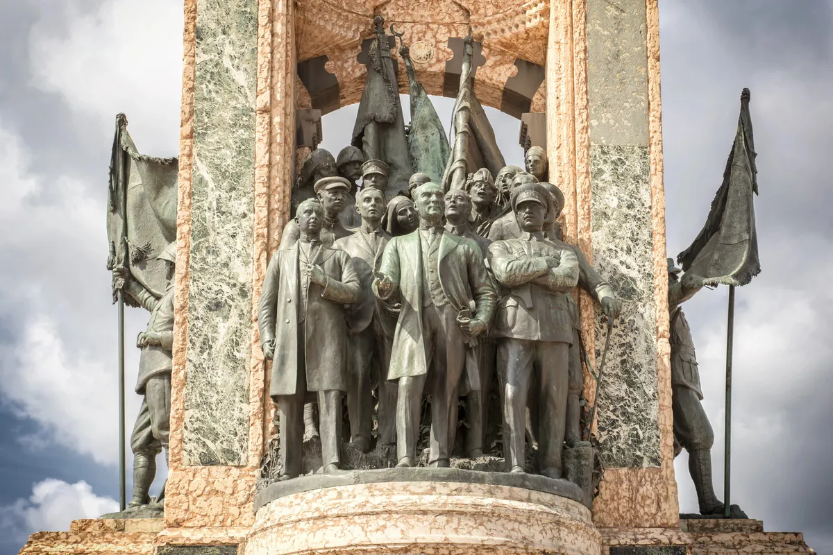 Ottoman heritage statue in Istanbul